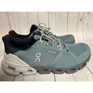 Mens Size 12 On CloudFlyer WP Shoes Waterproof Running Sneakers Sea Glacier